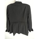 Calvin Klein Womens Stretch Solid Long Sleeve Single Button Blazer Black Size 10 Photo 3
