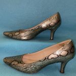 Karen Scott  Python snakeskin “Clancy” pointy toe 3” heel size 9 1/2 M Photo 1
