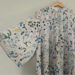 H&M Anna Glover x Cream Dress Floral Design Tunic Flowy Casual Formal Summer Photo 4