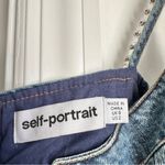 Self Portrait  Crystal Diamante Embellished Denim Mini Dress Photo 6