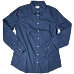 J.Crew  Factory Jeweled button-up cotton poplin shirt in‎ signature fit XS NWT Photo 0