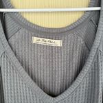 We The Free - Free People Santa Clara Oversized Thermal Long Sleeve Top - Gray Photo 2