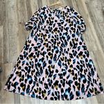 EMERY ROSE Plus size Leopard Print Puff Sleeve Tunic Dress size 2XL Photo 4