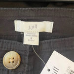 J.Jill NWT! black roll hem Pima cotton cropped pants, Petite Size 8 Photo 3