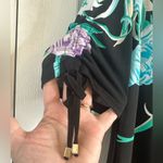 JM Collection Women’s floral dress with ruched sleeves, size medium Photo 2