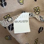 Strapless Paisley Print Halter Mini Dress Pearl Neckline Size Small Y2k Glam Brown Photo 7