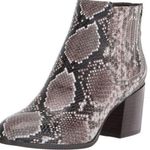 Blondo  Waterproof leather snake print block heel ankle boots women’s size 6.5 Photo 0