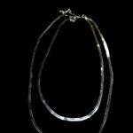 Elegant double Silver Necklace for Women . Not real Photo 3