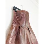 Topshop  Pink Metallic Strapless Mini Dress Size 8 Fit & Flare Barbie Fairy Rave Photo 8