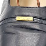 St. John Black Leather Slingback Heels Size 7 Made in Italy Square Toe Pumps VTG Photo 11