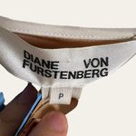 Diane Von Furstenberg  Pink Ruffle Flutter Sleeve Surplice Wrap Bodysuit Size S Photo 7