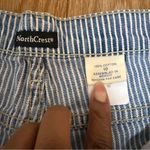 Northcrest Blue Striped Jean Shorts 10 Photo 3