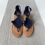 Koolaburra by Ugg  Navy Blue Mesh Perforated Suede Wedge Sandals Sz 9.5 Photo 8