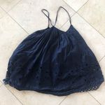 TRYB NWOT Lacy Racerback Flowy Blouse/Dress Sz S Blue Photo 3