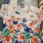 Tommy Bahama White Dress Cotton Spandex Hibiscus print S NWOT Photo 3