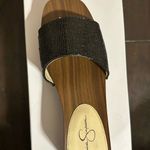 Jessica Simpson  Black and Brown Mules Photo 3