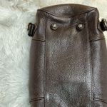 Burberry Brown Leather Bowler Bag Photo 6