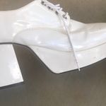 Plats White Platform Lace Up Shoes Go Photo 8