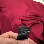 Lulus Lulu’s On The Floor Fuchsia Satin Sleeveless Ruffle Mini Dress Size S Photo 8