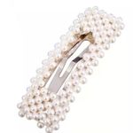 Womens Pearl Barettes Hair Clip Hair Gold Pin Photo 2