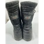 Womans Storm By Cougar Conga Midcalf Winter Boots 9 Black Liaceup Lined Photo 4