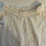 Loft Cream lace Long Sleeve Mock Neck Shirt Size XS Photo 2
