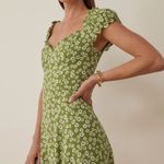 Reformation  Pacey Dress, Green Fennel Floral, Size 4 Photo 0