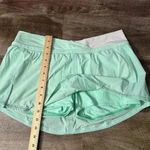 Lululemon  Run Pace Skirt Wagon Stripe Fresh Teal/White size 10 tennis run skort Photo 5