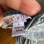 Patrons of Peace Light Blue Paisley Midi Dress Smocked Bodice Sleeveless Casual Summer Dress Photo 7