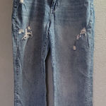 Vervet  Blue Women's Baggy Wide Leg Distressed  Stretch Blue Jeans Size 31 Photo 0