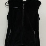Mammut Black Fleece Hooded Vest Womens Size M Hiking Outdoor Size M Photo 0