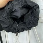 Vera Wang Simply Vera Puffer Jacket Faux Fur Collar Hood Black Medium Balloon Sleeve Photo 8