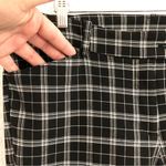 Lane Bryant Womens Pants Black White Plaid Flare Crop Stretch Tabbed Front 16P Photo 4