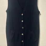 100% Wool sweater vest dress Blue Photo 0