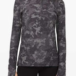 Lululemon  Warm Stabilizer 1/2 Zip Hoodie Incognito Camo HTR Black Photo 0