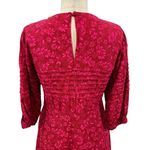 Free People Free‎ People Jessie Midi Dress Ditsy Floral Print Red Pink Size 4 Photo 12