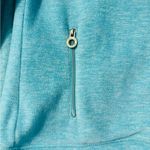 Calvin Klein Women's Fleece Marl Turquoise Jacket Full Zip Mock Neck, Medium Photo 8