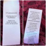 Jolie & Joy Burgundy Sheer Lace Mock Neck Blouse Size 1X Dark Romance Whimsigoth Red Photo 10