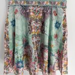 Dalia Macphee dress mint storybook whimsical print sz XL neck tie pearl buttons Green Photo 13