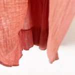 Seafolly Cotton Gauzy V-Neck Mini Dress in Rose Pink Photo 5