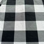 SheIn Buffalo Plaid Mock Neck Short Sleeve Crop Top in Black/White - Size Small Photo 10