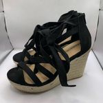 Torrid NWOB  Women's Lombardi Wedges size 10 WW boo look ack suede sandals heels Photo 2