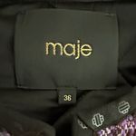 Maje Purple Tweed Suit Jacket Photo 1