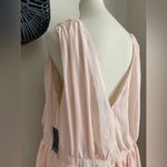 Eloquii NWT  Baby Pink V Neck Romance Drawstring Maxi Dress, Size 20 Photo 3