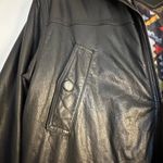 Luigi lamberto Women 50 Mid Length parka Leather Jacket Lined. Black. Black Size undefined Photo 8