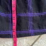 Mara Hoffman Tulay Midi Skirt Penny Plaid Black And Purple Photo 12