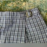 Vintage 90s White Stag blue plaid cotton wrap skort, size 4 Photo 3