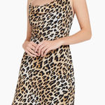 Alice + Olivia  Harmony Cheetah Leopard Mini Slip Dress 4 Photo 0