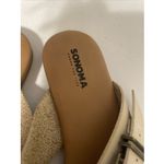 Sonoma EUC Bone Slides Sandals Size 8 Toe Hole Flats Photo 2