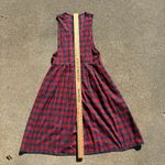 Vintage 90s JG Hook Red Blue Green Plaid Christmas Wrap Tank Dress Teacher 12 Photo 7